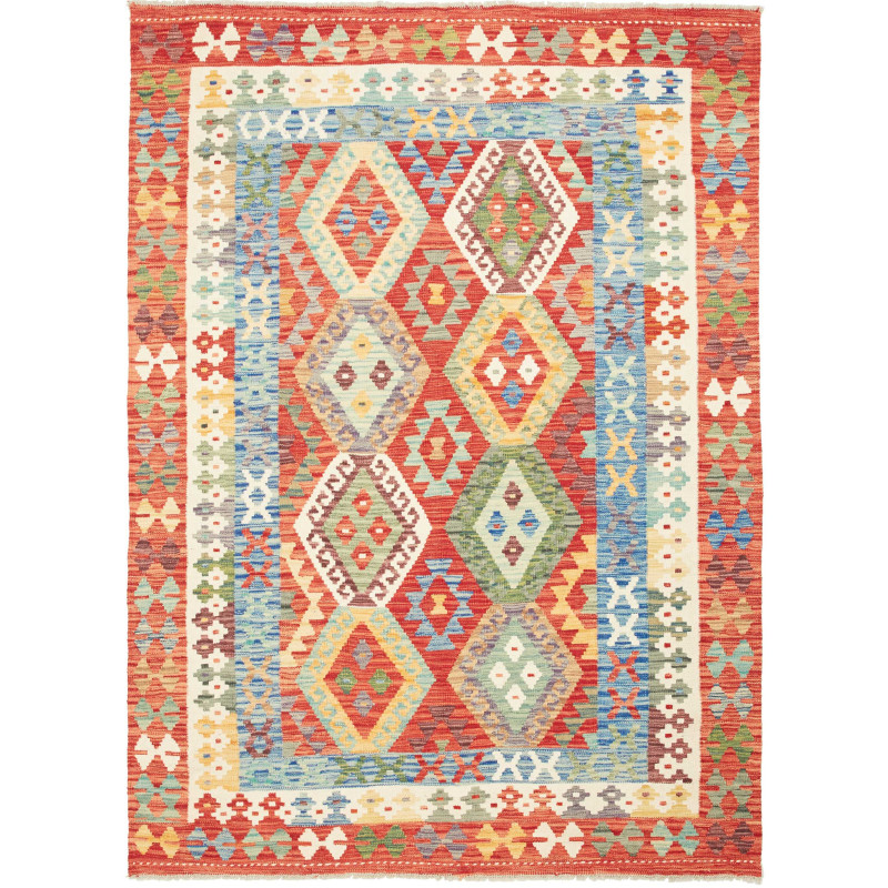 Kilim 154x209 Cm Kilim, Afghanistan, Hand-carded Wool,