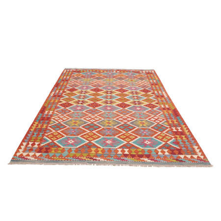Hand Made Rug Kilim Afghanistan 173x255 Red Lig