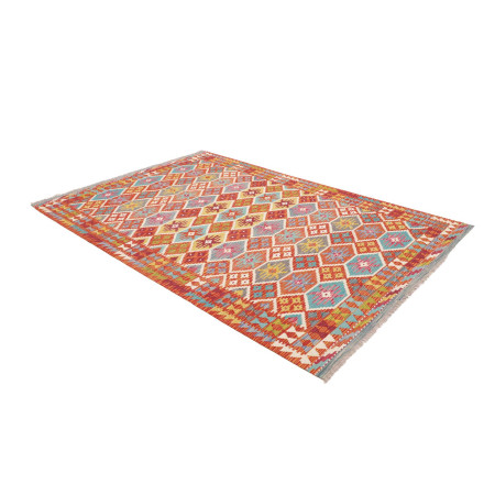 Hand Made Rug Kilim Afghanistan 173x255 Red Lig
