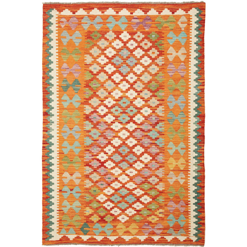 Kilim 104x152 Cm Kilim Afghanistan Hand-carded Wool Cotton