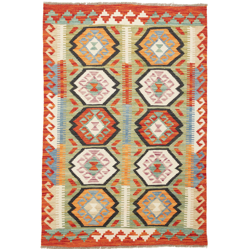Kilim 99x147 Cm Kilim, Afghanistan, Hand-carded Wool