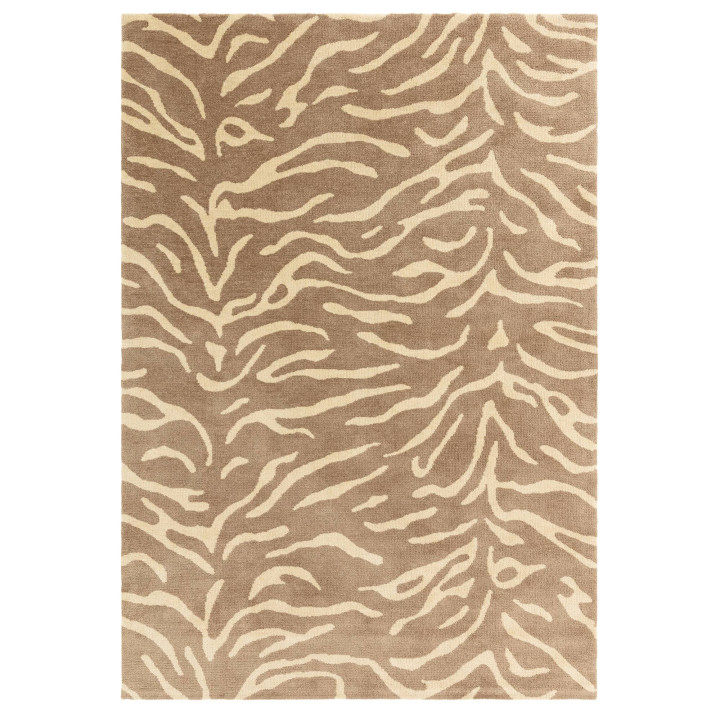Tappeto Wilder figurativo beige e marrone chiaro