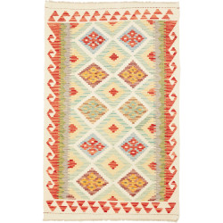 Kilim 99x155 Cm Kilim, Afghanistan, Hand-carded Wool (warp: