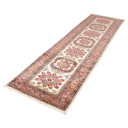 Hand Made Rug Kazak Fine Pakistan 82x268 Ivory