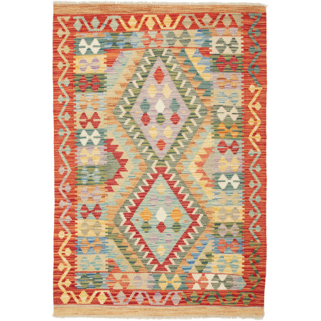 Kilim 104x150 Cm Kilim Afghanistan, Hand-carded Wool (warp: