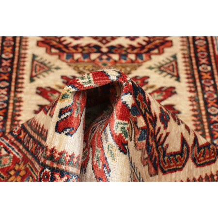 Hand Made Rug Kazak Fine Pakistan 82x268 Ivory