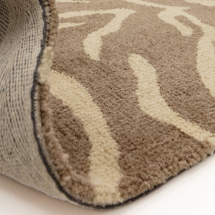 Tappeto Wilder figurativo beige e marrone chiaro