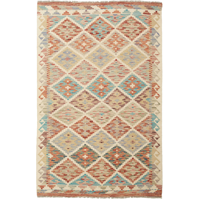 Kilim 101x153 Cm Kilim, Afghanistan, Hand-carded Wool, 0.3
