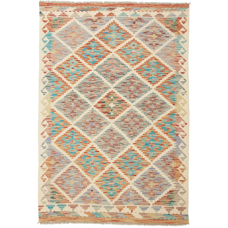 Kilim 98x144 Cm Kilim, Afghanistan, Hand-carded Wool (warp: