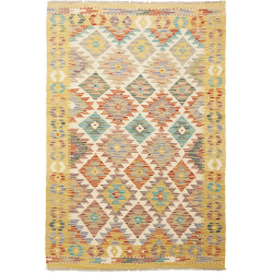 Kilim 105x152 Cm Afghan Kilim Hand-carded Wool Cotton Warp