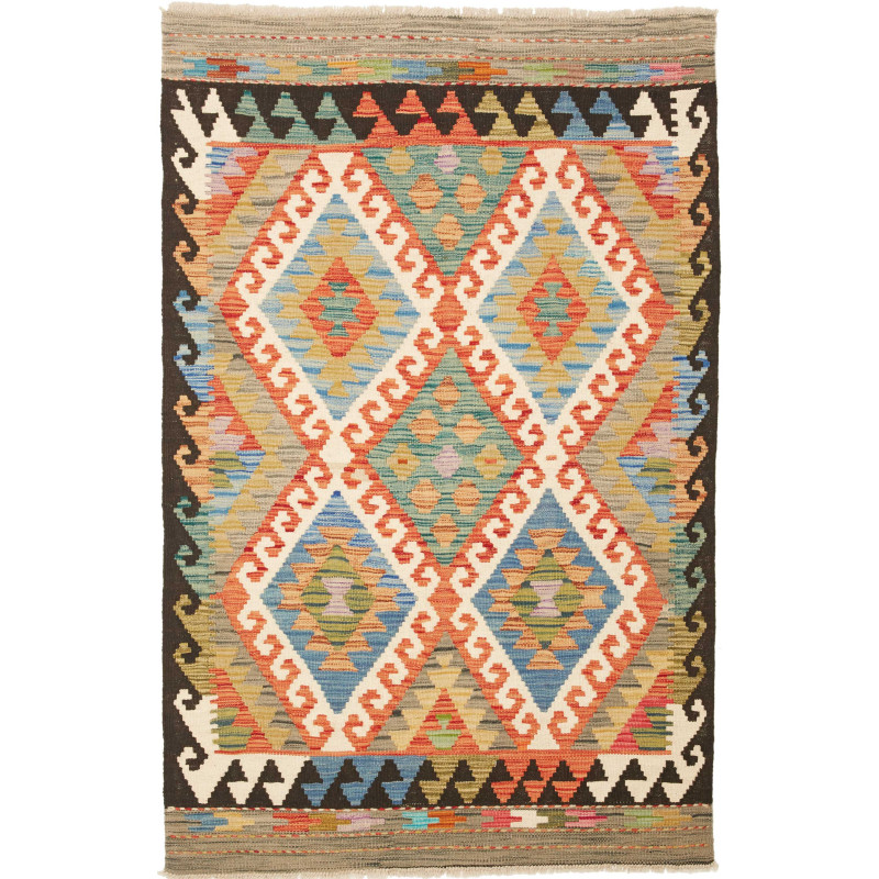 Kilim 103x158 Cm Kilim, Afghanistan, Hand-carded Wool (warp:
