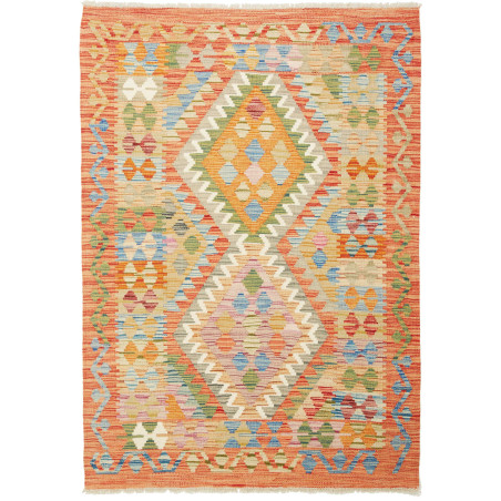 Kilim 105x150 Cm Kilim Afghanistan Hand-carded Wool (warp