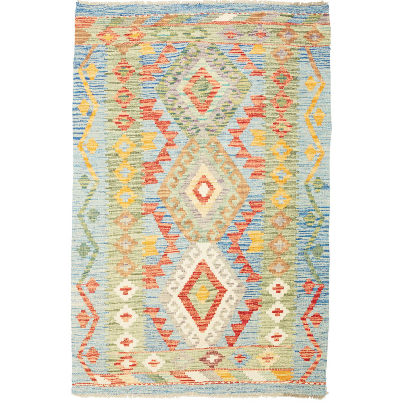 Kilim 97x145 Cm Kilim, Afghanistan, Hand-carded Wool (warp: