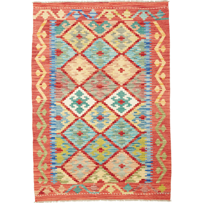 Kilim 102x146 Cm Kilim Afghanistan Hand-carded Wool (warp: