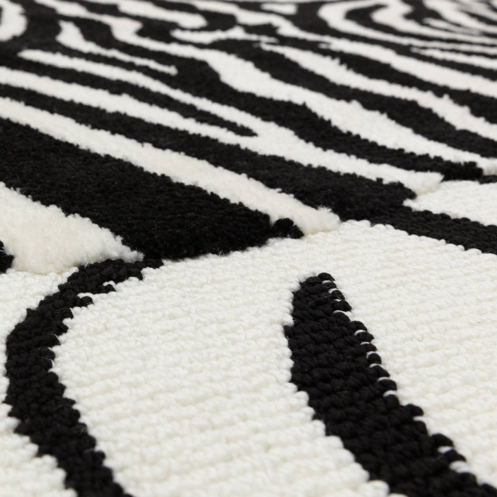 Rug Wilder figurative black white 200x290 cm