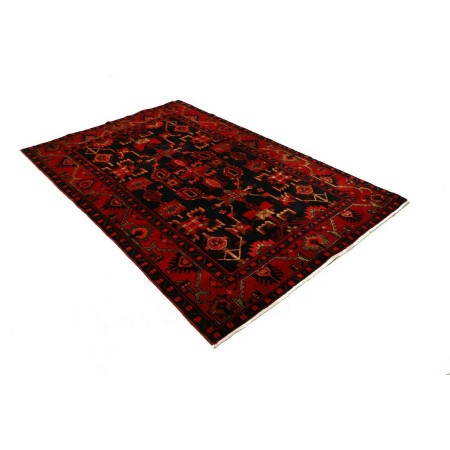 Hand Made Rug Hamadan Persia 140x214 Red Dark B