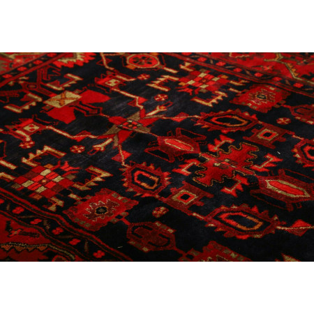 Hand Made Rug Hamadan Persia 140x214 Red Dark B