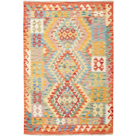 Kilim 102x148 Cm Kilim, Afghanistan, Hand-carded Wool (warp: