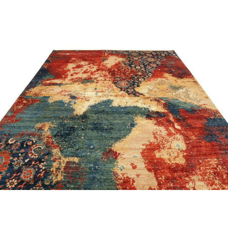 Hand Made Rug Vintage Erased Pakistan 272x365 R
