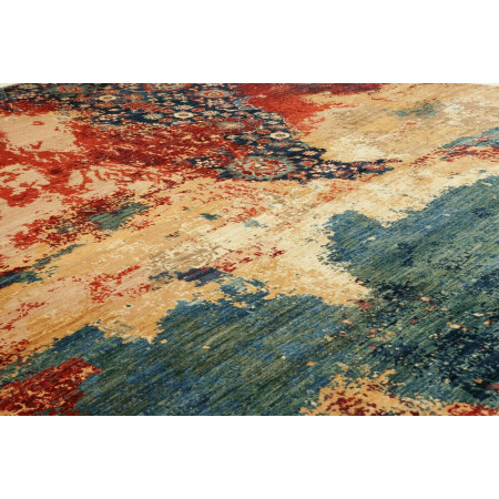 Hand Made Rug Vintage Erased Pakistan 272x365 R