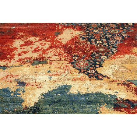 Hand Made Rug Vintage Erased Pakistan 272x365 R