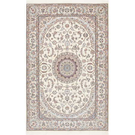 Hand Made Rug Nain 6la Persia 130x202 Ivory Blu