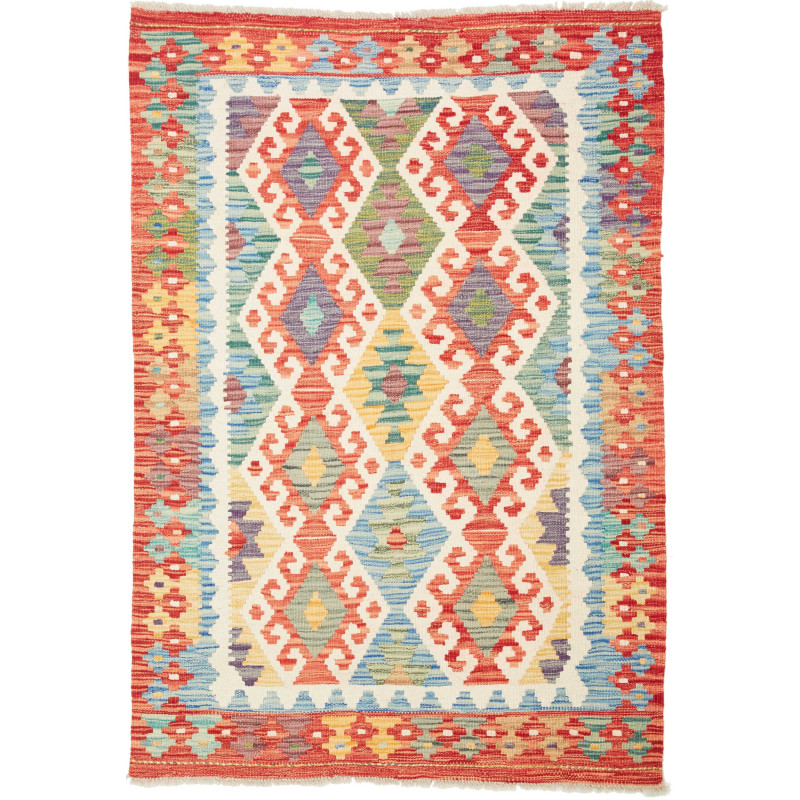 Kilim 106x152 Cm Kilim, Afghanistan, Hand-carded Wool (warp: