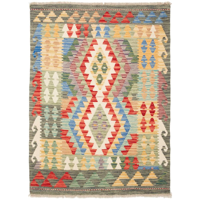 Kilim 111x148 Cm Kilim Afghanistan Hand-carded Wool