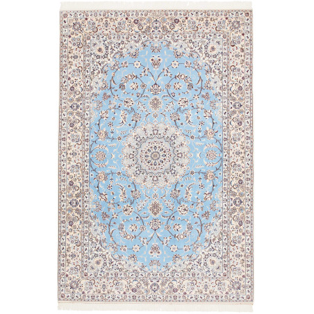 Hand Made Rug Nain 6la Persia 156x235 Light Blu
