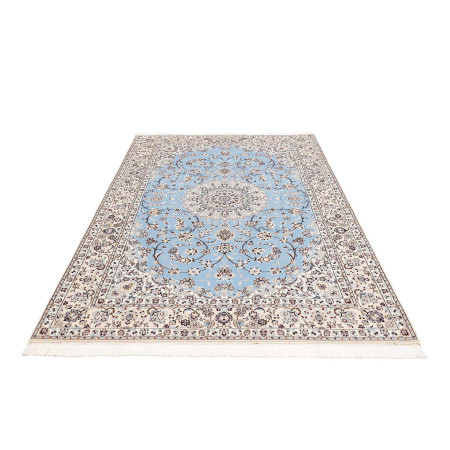 Hand Made Rug Nain 6la Persia 156x235 Light Blu