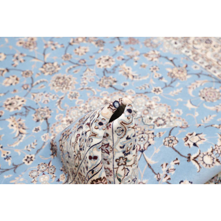 Hand Made Rug Nain 6la Persia 156x235 Light Blu