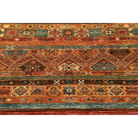 Hand Made Rug Samarkand Pakistan 83x245 Rust Bl