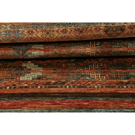 Hand Made Rug Samarkand Pakistan 83x245 Rust Bl