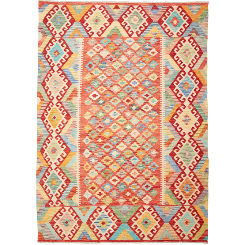 Kilim 174x241 Cm Kilim, Afghanistan, Hand-carded Wool (warp: