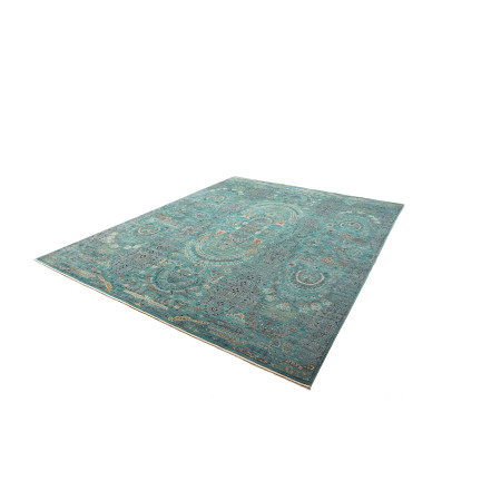 Hand Made Rug Floralia Pakistan 247x304 Petrol