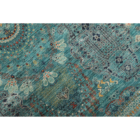 Hand Made Rug Floralia Pakistan 247x304 Petrol