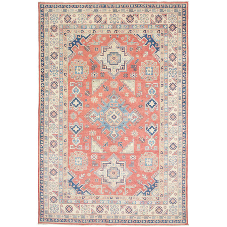 Hand Made Rug Kazak Afghanistan 191x290 Brick R