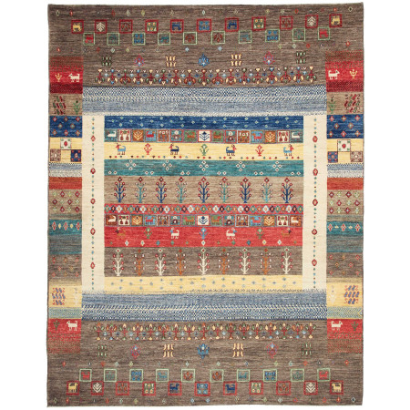 Hand Made Rug Cromopura Pakistan 200x254 Brown