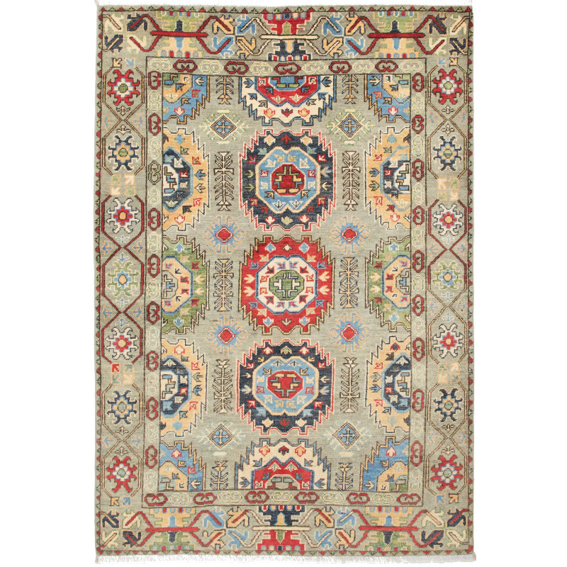 Kazak 122x178 Cm Kazak, Afghanistan, Hand-carded Wool,