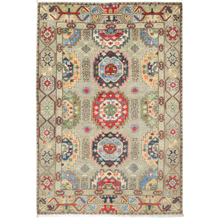 Kazak 122x178 Cm Kazak, Afghanistan, Hand-carded Wool,