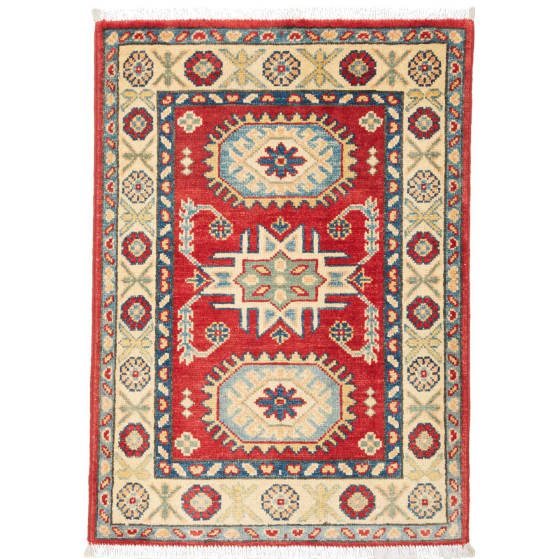Kazak 63x91 Cm Kazak, Pakistan, Hand-carded Wool (warp: