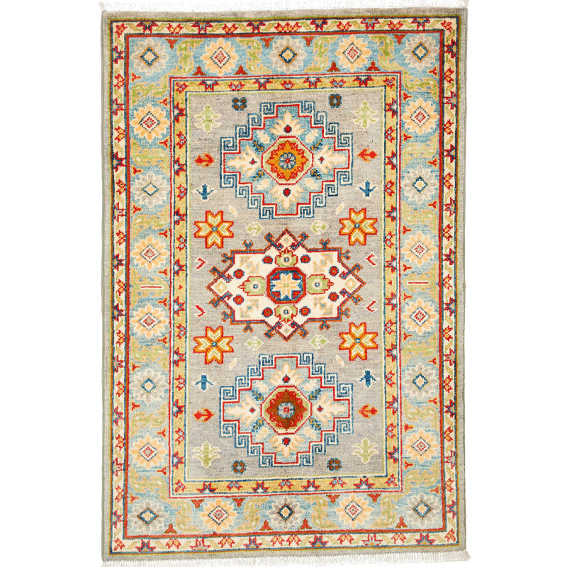 Kazak 83x125 Cm Kazak, Afghanistan, Hand-carded Wool, Warp: