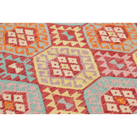 Hand Made Rug Kilim Afghanistan 175x233 Red Ivo