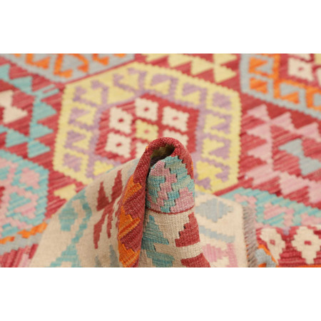 Hand Made Rug Kilim Afghanistan 175x233 Red Ivo