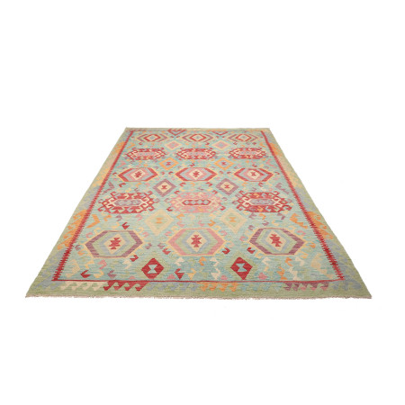 Hand Made Rug Kilim Afghanistan 205x282 Sky Blu