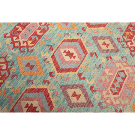 Hand Made Rug Kilim Afghanistan 205x282 Sky Blu
