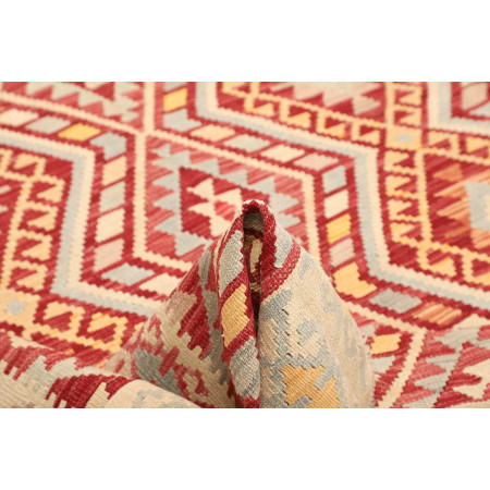 Hand Made Rug Kilim Afghanistan 182x242 Red Ivo