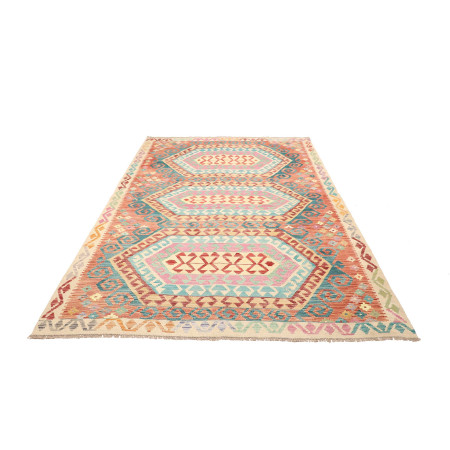 Hand Made Rug Kilim Afghanistan 181x243 Orange