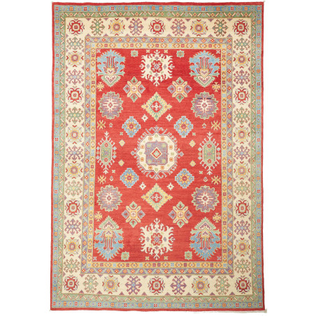 Kazak 204x297 Cm Kazak Pakistan. Hand-carded Wool (warp
