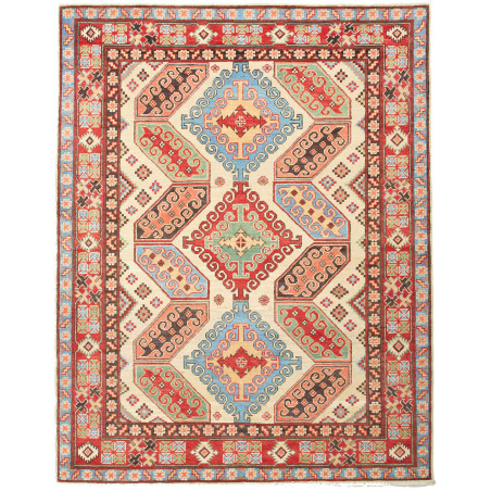 Rug Kazak Pakistan 157x201 Cream Red